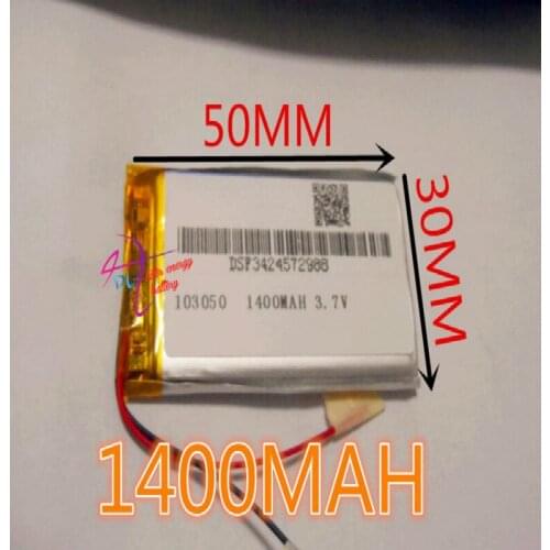 Best battery brand 3.7V tablet battery 1400mah battery 103050 Toy Spot A GPS navigation products