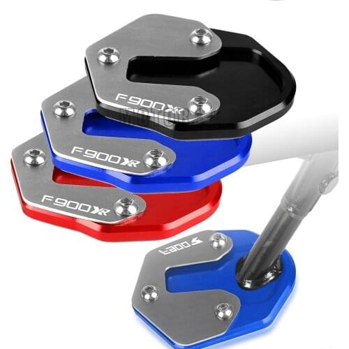 CNC Motorcycle Accessories FOR BMW F900XR 2019-2021 Kickstand Foot Side Stand Extension Pad Support Plate F900 XR F 900 2020 21