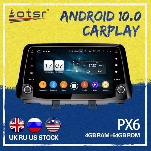 AOTSR Car GPS Navi For Hyundai kona 2017 2018 Android 10.0 Car GPS Navigation Touch Screen Octa Core Car Radio play