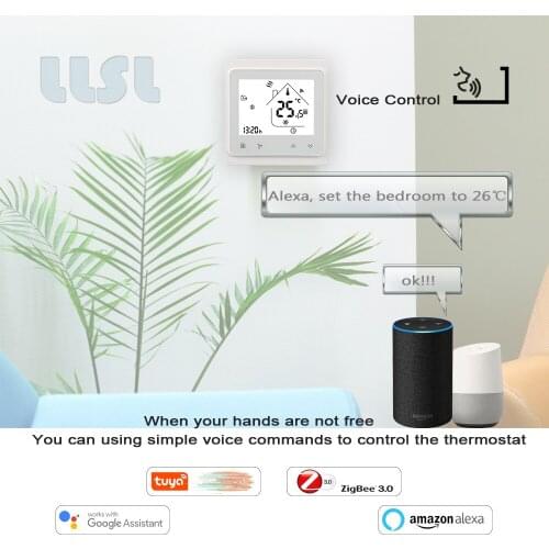 Tuya Wireless Gateway Air Conditioner Temperature Regulator Wireless Wifi Controller Fan Coil Zigbee Room Thermostat