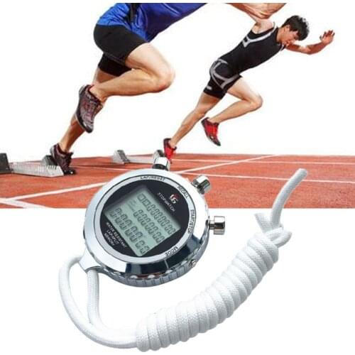 Silent Stopwatch Countdown Timer 1/100s Accuracy Large Display Memory Alarm