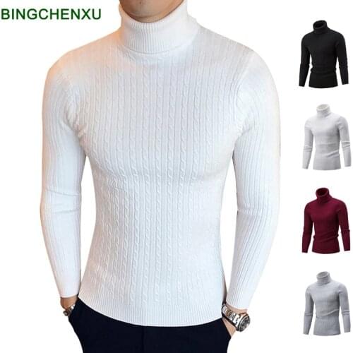 BingChenXu Men's Wool Pullovers