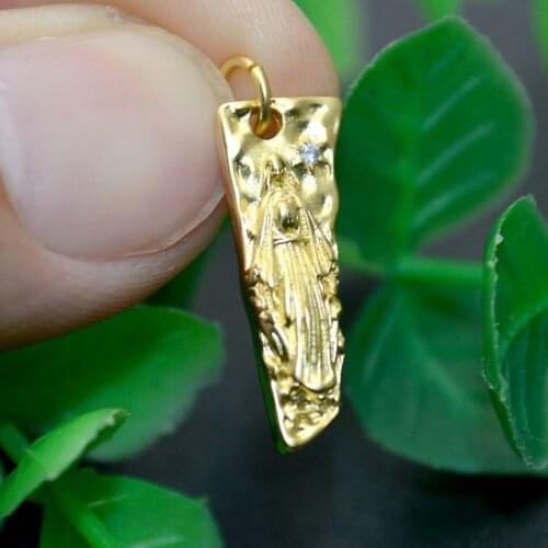 New Arrival Horn Shape Gold Silver Palting Christianism Jesus Charm 8x20mm For Christian Bracelet Necklace Making Findings 20pcs