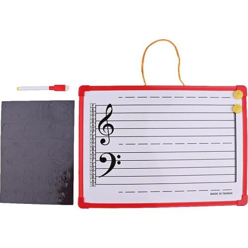 Music Theory Instruction Board Writing Whiteboard for Meeting 35x25cm