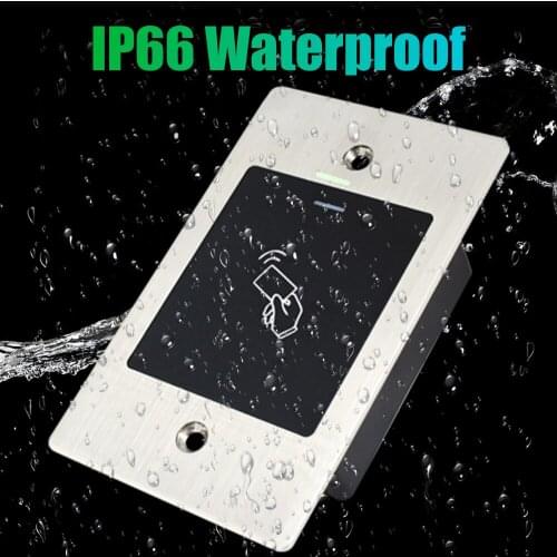 Metal RFID IP66 Waterproof Reader Access Control Reader 125KHZ User RFID RFID Access Controller Embedded 2000