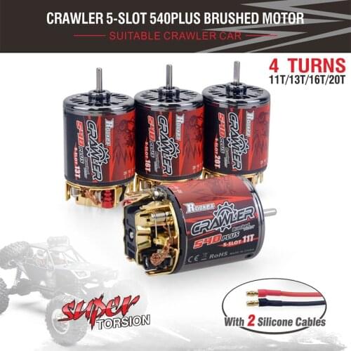 Surpass Hobby Rocket 540PLUS Waterproof Bruhsed Motor 5-Slot 11T 13T 16T 20T for tamiya Kyosho TRAXXAS TRX4 WLtoys 1/10 RC Car