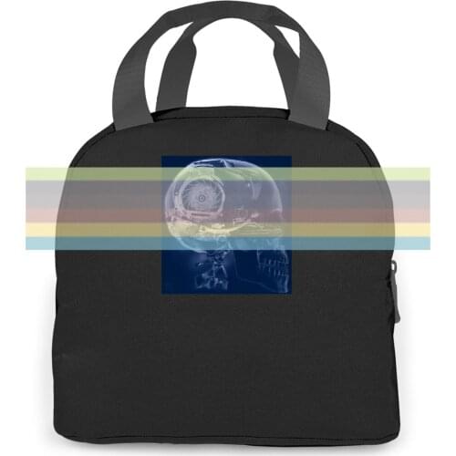 MENS NAVY VESPA ENGINE SKULL, SCOOTER MOD, SKINHEAD SCOOTER BOYS RALLIES women men Portable insulated lunch bag adult