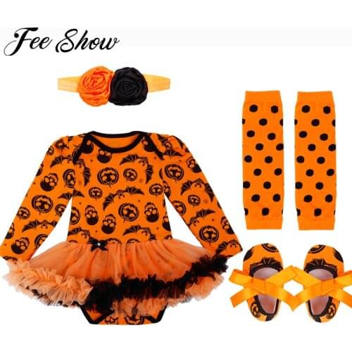 Baby Infant Girls Halloween Outfits Newborn Baby Girl First Birthday Dress Role-play Party Wear Cosplay Costume Fancy Girl Dress