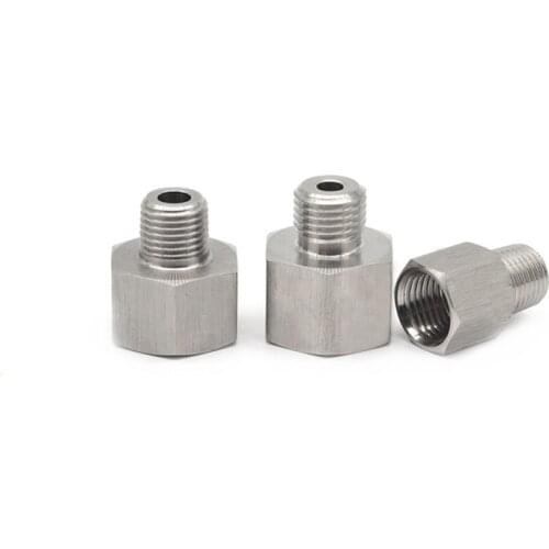 1/8" 1/4" 3/8" 1/2" 3/4" BSP Female To Male Thread 304 Stainless Steel Pipe Fitting High Pressure Resistant Connector Adapter