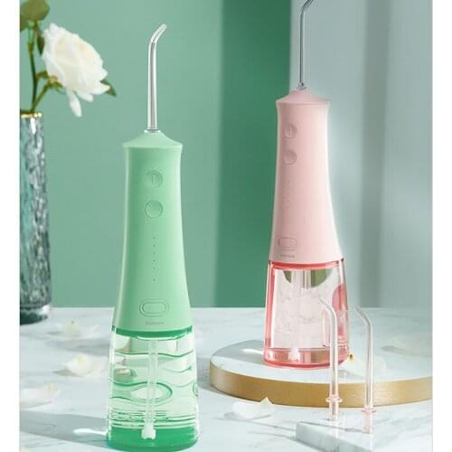 Portable Oral Irrigator Water Flosser Teeth Cleaning 140ml Tank Lang Endurance 360°Rotation Nozzle