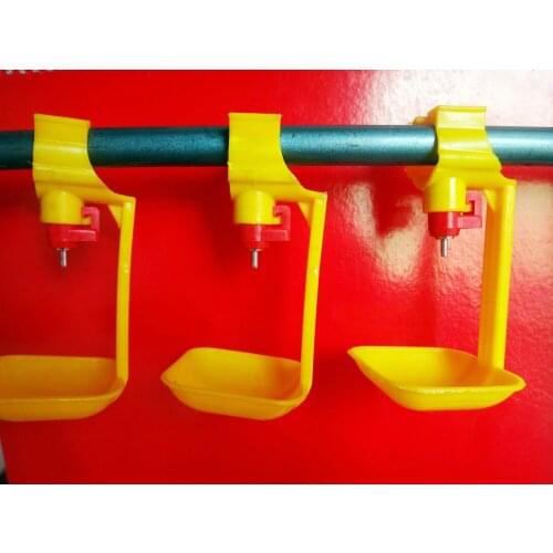 POULTRY NIPPLE DRIP CATCHING CUP ATTACHES TO 3/4" PVC PIPE CHICKEN COOP DRINKER with bowl