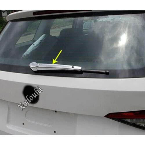 Car Sticker Styling Rear Back Glass Wiper Wash Nozzle Frame Trim Tail Window Trim For Skoda Kodiaq 2017 2018 2019 2020