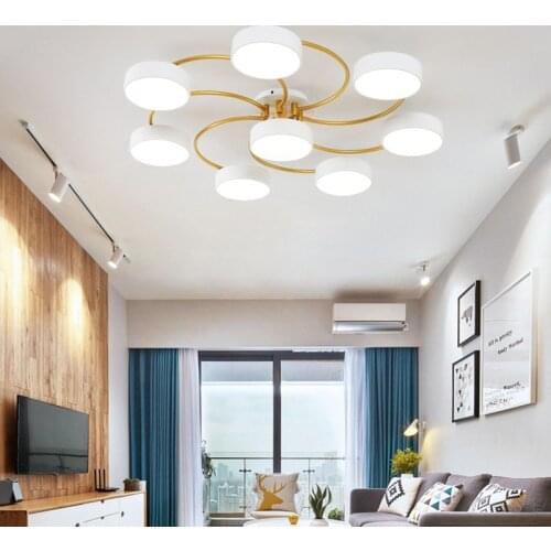 Nordic bedroom living room macaron LED ceiling lamp hotel restaurant lighting lamp study room childrens room eye protection