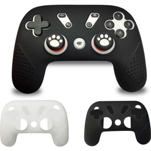 Protective Cover Case Soft Silicone Skin for Google Stadia Game Controller Premiere Edition Gamepad Soft Silicone Case