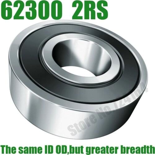 10PCS Free Shipping Special bearings 62300 2RS 62300-2RS 10*35*17 10X35X17mm Double Shielded Deep Ball Bearings Large breadth