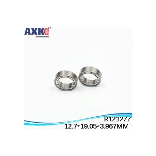 100pcs High Quality ABEC-5 Z2V2 R1212ZZ 1/2"x 3/4"x 5/32" inch 12.7*19.05*3.967 mm miniature shielded ball bearing