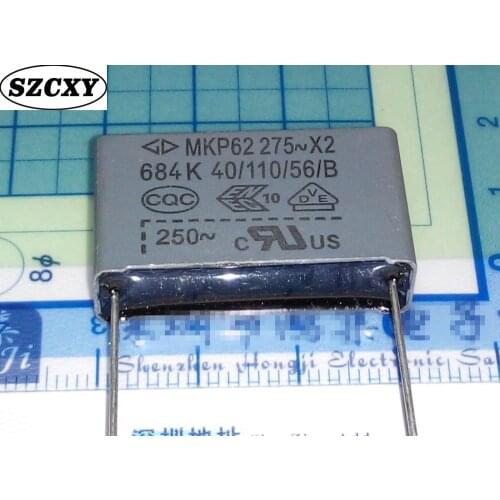 2PCS MKP62 684K 275V P=27.5MM 684 0.68UF X2 C42P2684 31.5X12.5X21.5mm spacing27.5mm