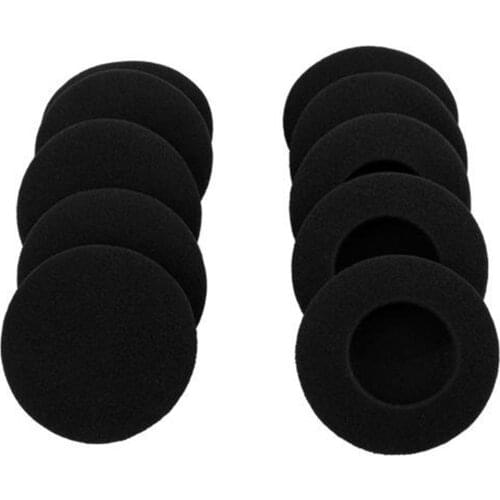 20Pcs 60mm/2.4" Black Replacement Foam Ear pads Cushion For Logitech H600 H330 H340/Aiwa HP-CN5/Labtec Axis 502 headset