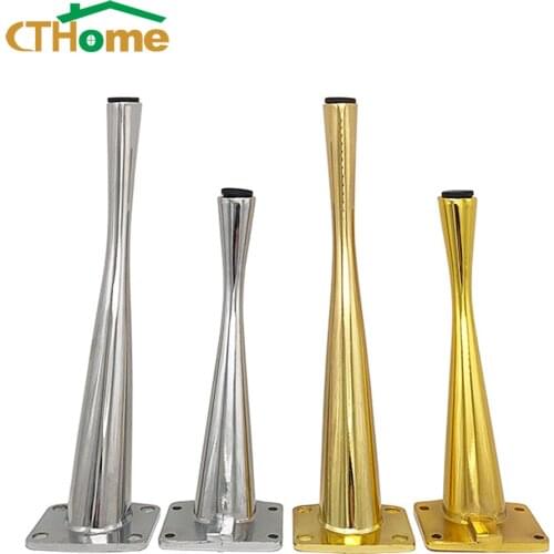 4Pcs Furniture Legs Metal Gold Light Luxury Sofa Coffee Table Foot Bathroom Cabinet Feet Home Support Legs Accessories