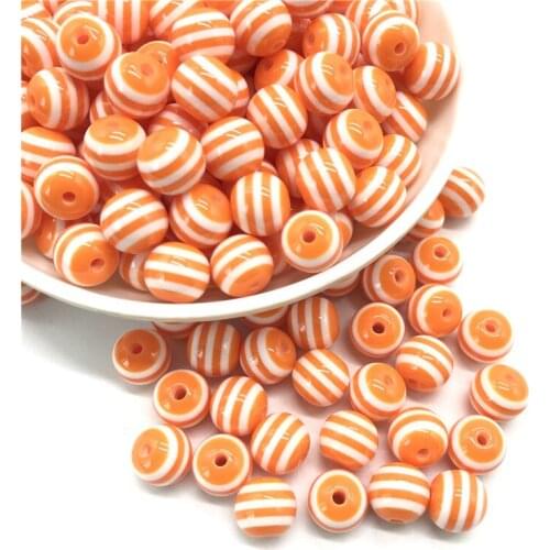 6 8 10mm Acrylic Round Color Striped Loose Separator DIY Jewelry Necklace Bracelet Earrings Accessories #07