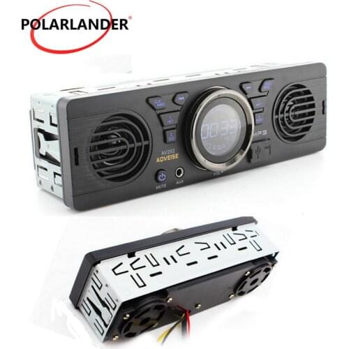 AV252 Built-in 2 Speakers Car Radio 1 Din Bluetooth Handfree FM USB SD AUX IN Audio Stereo In Dash MP3 Player 12V