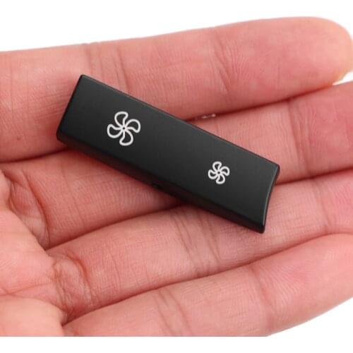 Black Chrome Car AC Air Conditioner Button Sequin Decoration Cover Trim For BMW F10 F11 F06 F01 F02 E70 E71 F25 F26 X3 X4 X5 X6