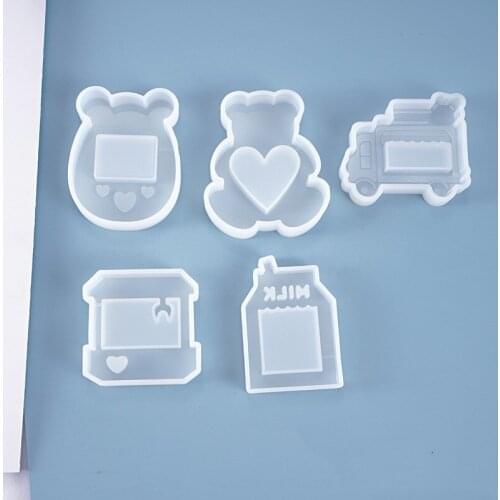 DIY Resin Crystal Epoxy Quicksand Mould Pendant Jewelry Game Machine Milk Box Silicone Mould