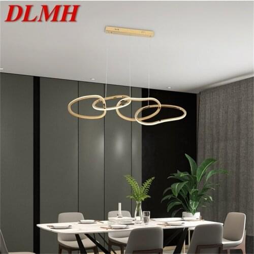 DLMH Pendant Lights Gold Nordic Creative Modern Home LED Lamp Fixture For Decoration Living Room