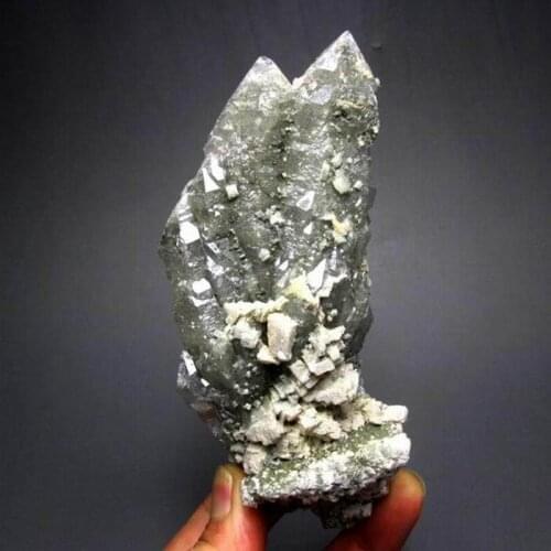 352g Elestial Skeletal Scepter Quartz Pointe - crystals and stones healing Mineral specimen Home Decor feng shui decoration