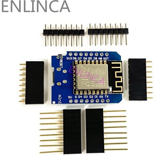 ESP8266 ESP-12 ESP-12F CH340G CH340 V2 USB WeMos D1 Mini WIFI Development Board D1 Mini NodeMCU Lua IOT Board 3.3V With Pins