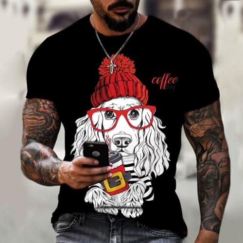 Dog Paw Mom Cartoon Pet Cute 90s Clothing Summer Spring Mens Clothes Tops Tees Print Male Tshirt T-shirt