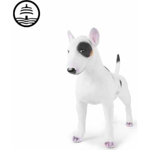 WU CHEN LONG Pit Bull Terrier Art Sculpture Simulation Animal Dog Statue Resin Crafts American Desktop Decoration Office L2981