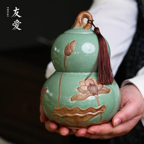 Chinese Purple Clay Tea Jar Container Ceramic Storage Of Tea Bags Box Tea Caddy Tin Caja Para Te Kitchen Organizer BC50CG