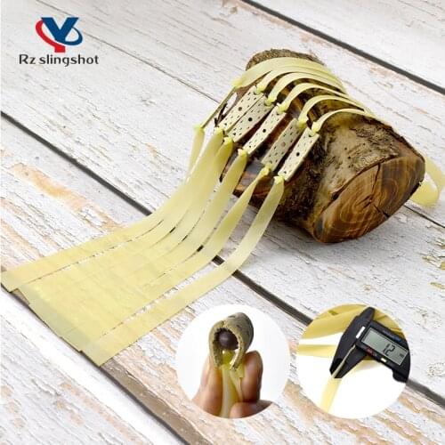 3/6/9 Pcs Thickness 1.2 Mm Flat Rubber Bands Natural Latex Used for Hunting Bow Slingshot Catapult Outdoor Shooting Accessories