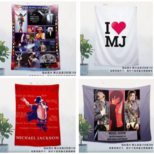 Michael Jackson Big size rock music hanging flag banner band LOGO poster Wall Sticker tapestry Bar cafe banquet wall decor cloth