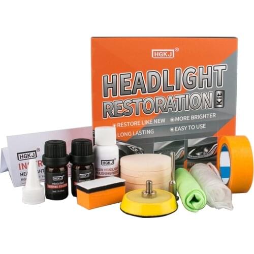 Headlight Restoration Polishing Kits Headlamp Clean Brightener Refurbish Repair Y98C