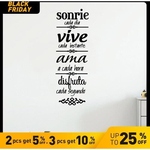 Newest Spanish house rules Wall Sticker NORMAS DE CASA Vinilos Decorativos Home Decoration