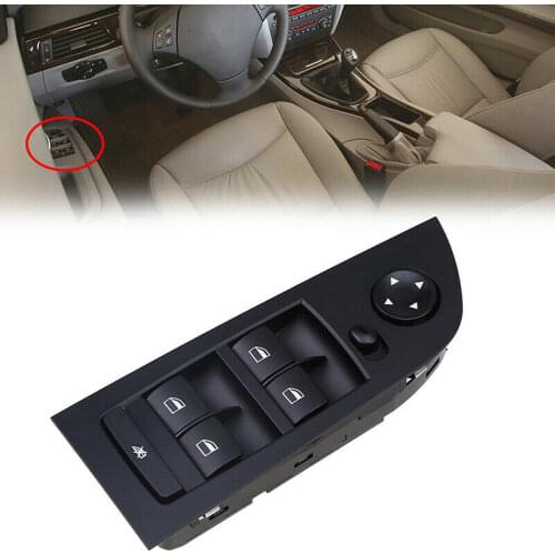 New Black Left Front Window Master Switch for BMW 3' E90 Sedan E91 Wagon/Touring