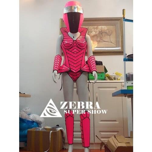 Future cosplay clothes technology costumes geometric splicing armor gogo sexy costume nightclub women party armor