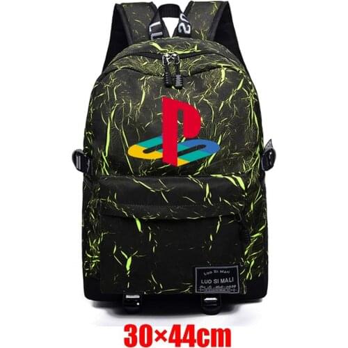 Ps4 Zipper Packsack Fabric Backpack Teenager Schoolbag Unisex Mochila Student High Quality Casual Travel Laptop Bag