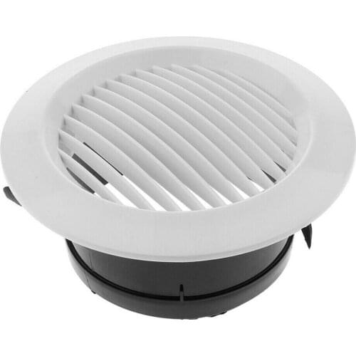 Air Vent Grille Circular Indoor Ventilation Outlet Duct Pipe Cover Cap SCIE999