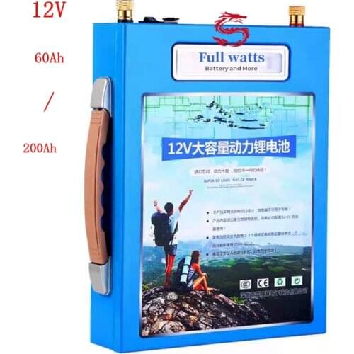 High Capacit High Power 12V 5V USB 100AH 120AH 150AH 180 220AH Li-polymer Battery for Boat Motors Solar Panel Power Bank LED