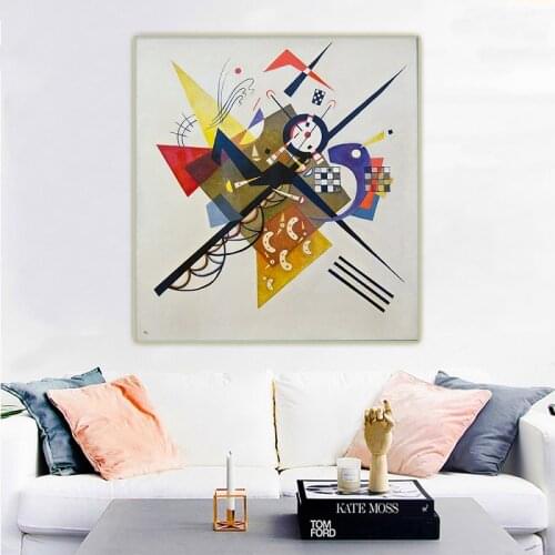 Wassily Kandinsky《On White.II》Abstract Canvas Oil Painting Artwork Poster Picture Background Wall Decor Home Decoration