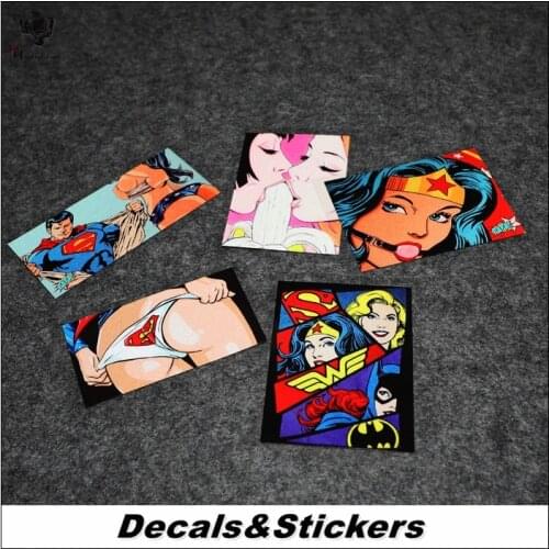 NO.L169 DC Super Hero Funny 3M Reflective Modified Stickers Car Glass Waterproof MOTO GP Decals Racing Motorcycle