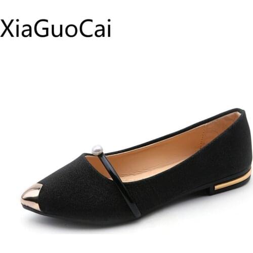 2019 Summer Women Flat Shoes Hot Sale Working OL Flats Pointed Toe Comfortable Womens Flat Shoes
