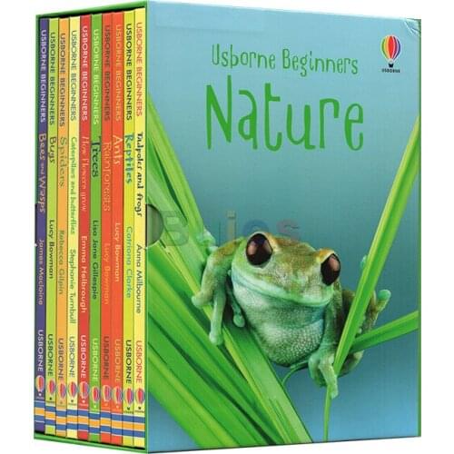 10 Books/Set,Usborne Beginners Nature Children Interesting encyclopedic knowledge Kid English Reading picture nature Story Book