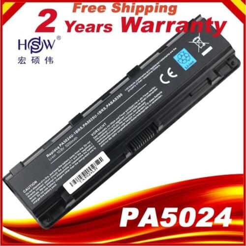 Laptop Battery for Toshiba Satellite PA5024U-1BRS 5024 5023 C850 C855D PA5023U-1BRS PA5024 PA5023 PA5024U 6 Cells