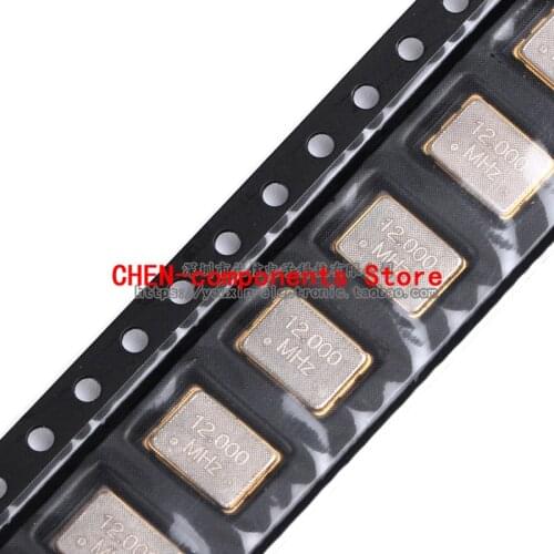5pcs SMD Active Crystal 7050 12.000MHz 25PPM 3.3V SMT Active crystal oscillator 5070 Resonator 5*7mm