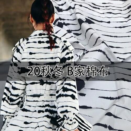 Brand 100% Organic Cotton Printed Fabric Fashion Clothing Shirt Cloth for Dress Fabrics by the Meter Material Wholesale