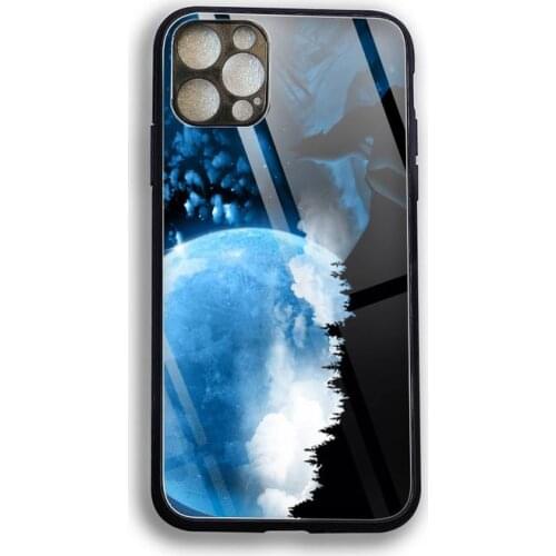 Moon fantasy Phone Case Tempered Glass For iPhone 12 Pro Max Mini 11 Pro XR XS MAX 8 X 7 6S 6 Plus SE 2020 case